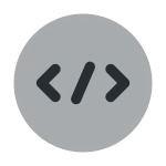 Code Circle SVG Icon